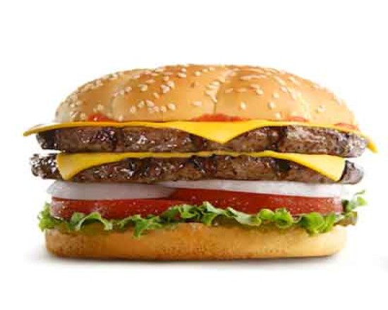 HALF POUNDER BURGER MEAL WITH CHEESE